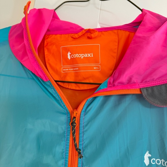 Cotopaxi Teca Half-Zip Windbreaker bright color RARE FIND sz women XL / men L - Picture 3 of 9